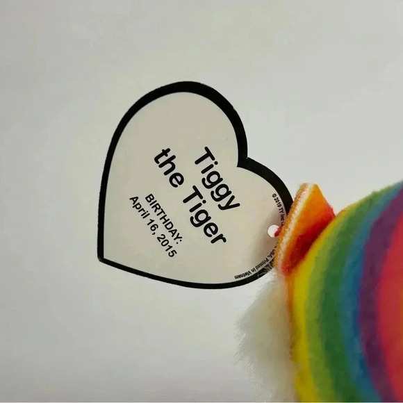 2019 Ty Teeny Beany Boo Baby Tiggy Tiger Plush # 6 McDonalds Happy Meal  Toy - Picture 4 of 4